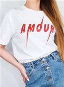 Tee shirt - AMOUR - Métallic Red